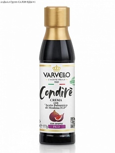 Соус бальзамический с ароматом инжира IGP "Varvello", 500мл/600г